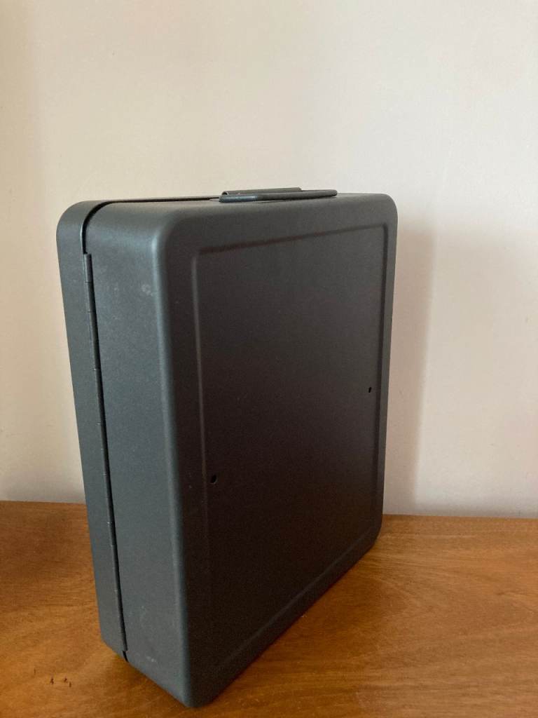 Lockable Wall Mounted Important Document Metal Cabinet (A4 Size) in Black Colour 