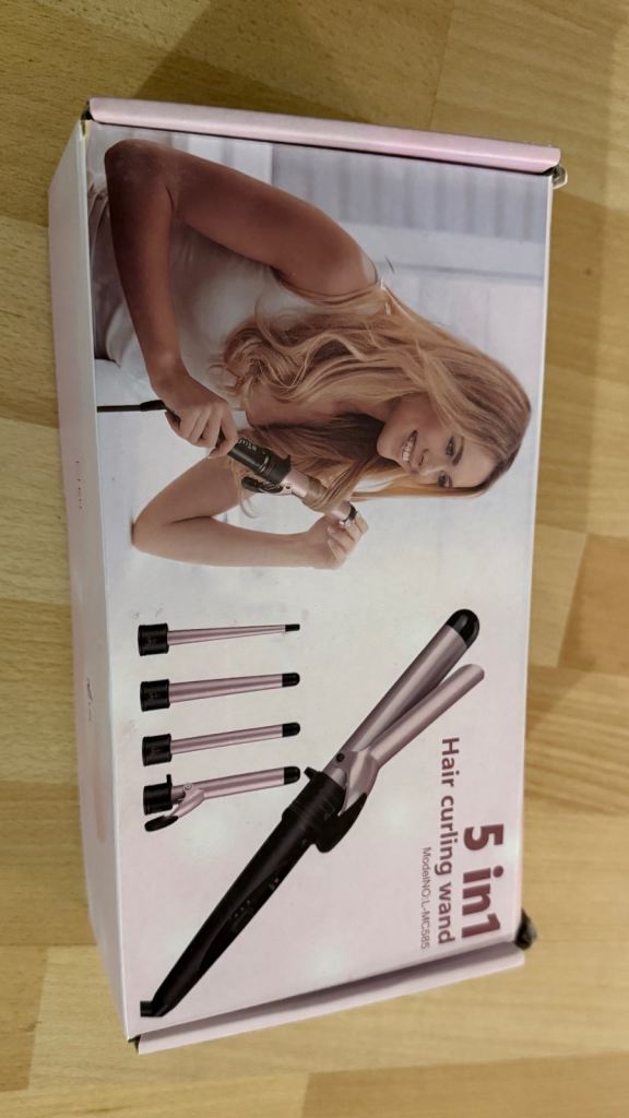 Hair Curler-5 in 1 Curling Tongs Curling Iron with PTC Ceramic Barrels 