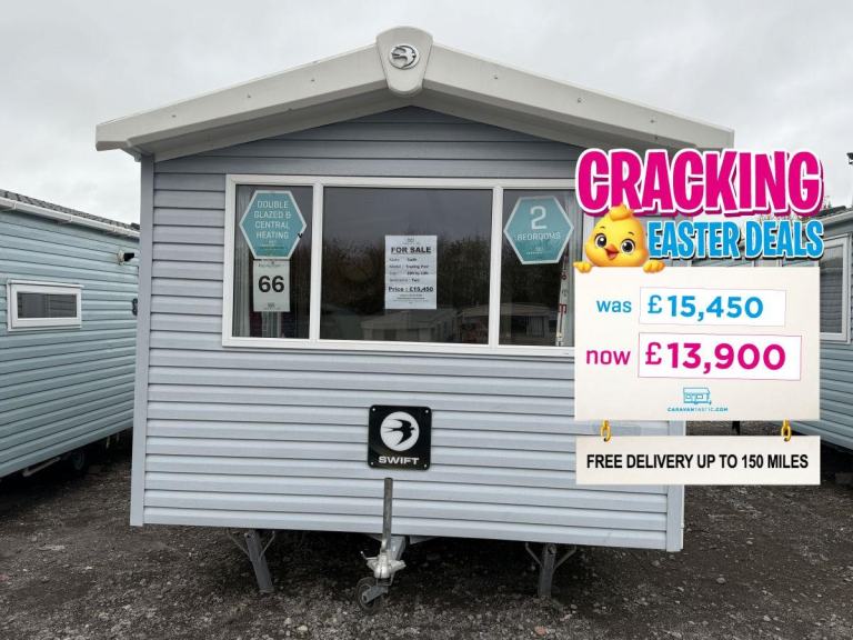 10ft wide 2 Bed Static Caravan - DG & CH - Offsite - Private Land, Self Build