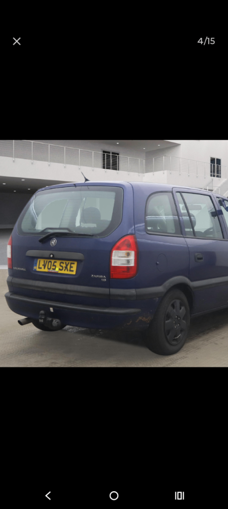 AUTOMATIC 7 SEATER ZAFIRA, MPV, 2005, Other, 1796 (cc), 5 doors
