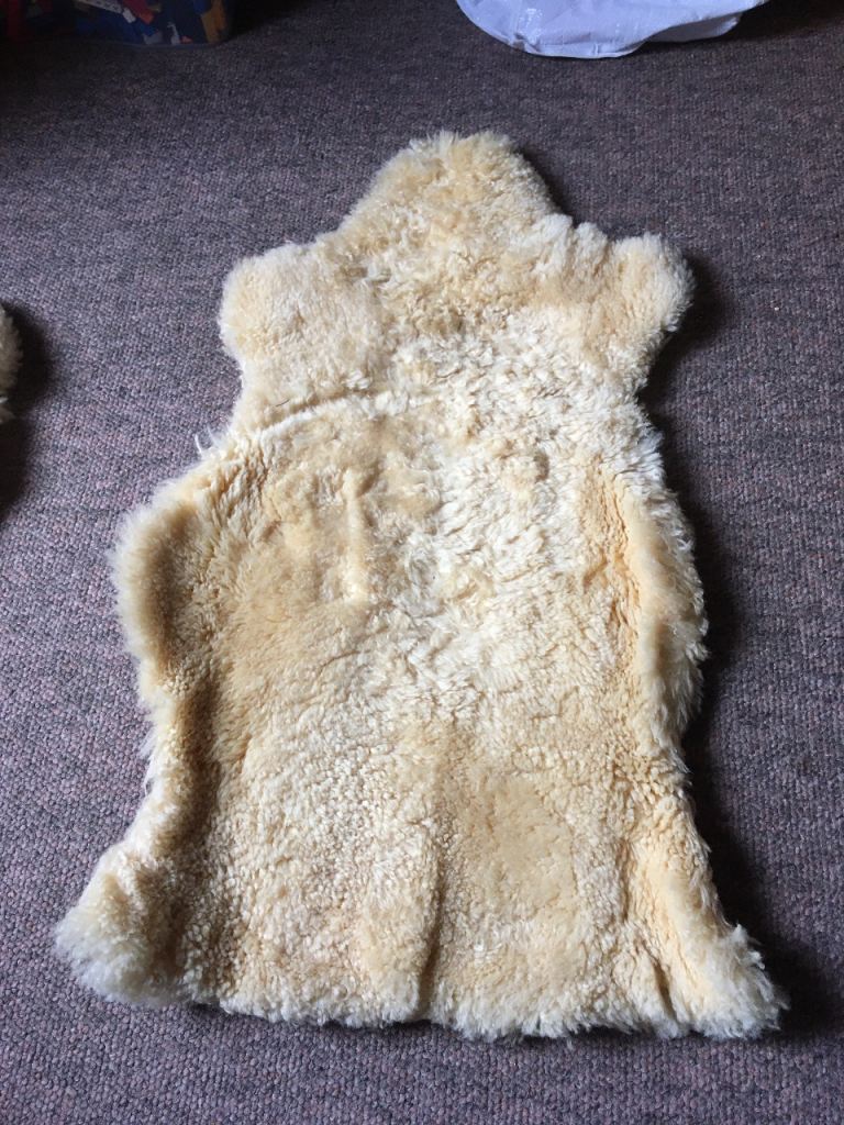 Natural Sheepskin Rug – Soft & Warm, Good Condition