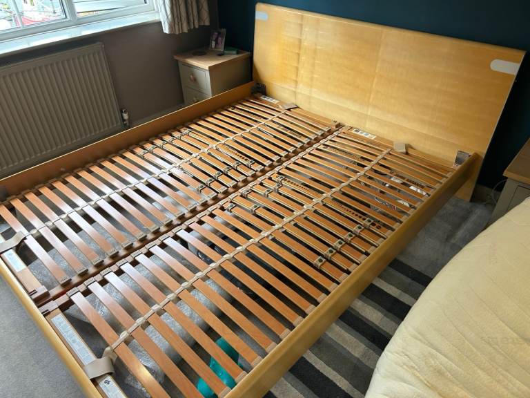 Hulsta Double Bed Frame with Slats – Good Condition