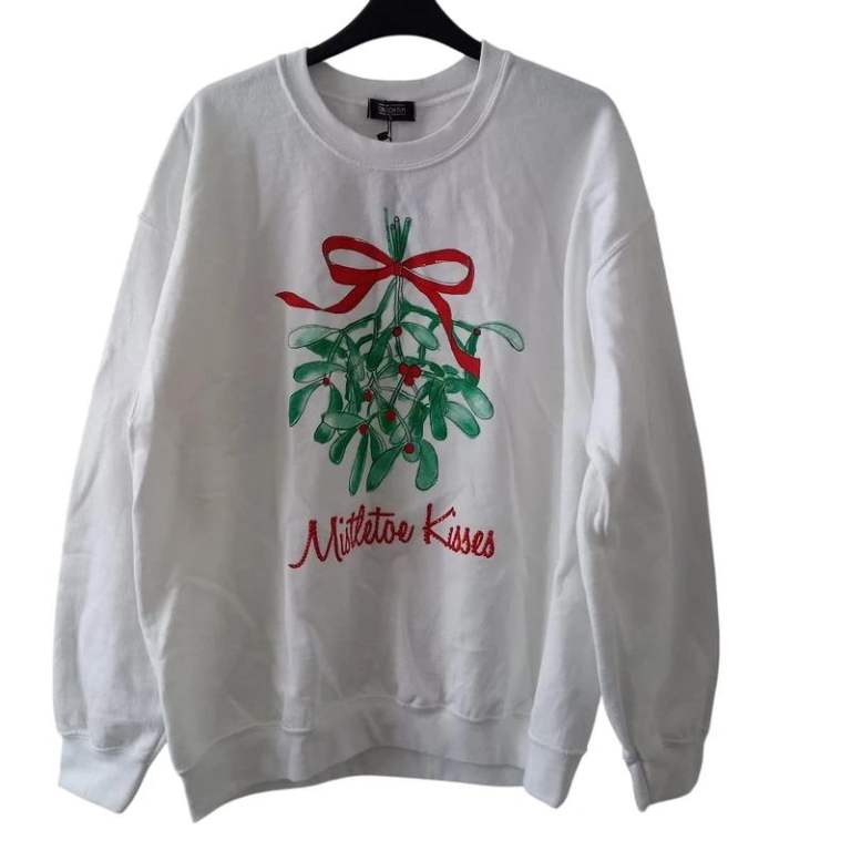 Christmas Festive Jumper "Mistletoe Kisses"
