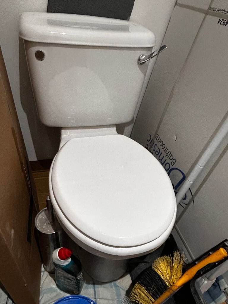 "Doulton" branded white ceramic toilet