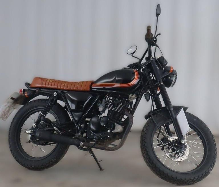 2018 18 MUTT MONGREL 125 CLASSIC RETRO STYLE CAFE BLACK AND TAN 6k MILES 125cc