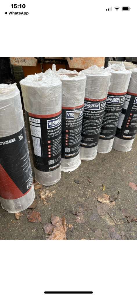 Visqueen zedex non combustible  damproof course 450 mm /20 m