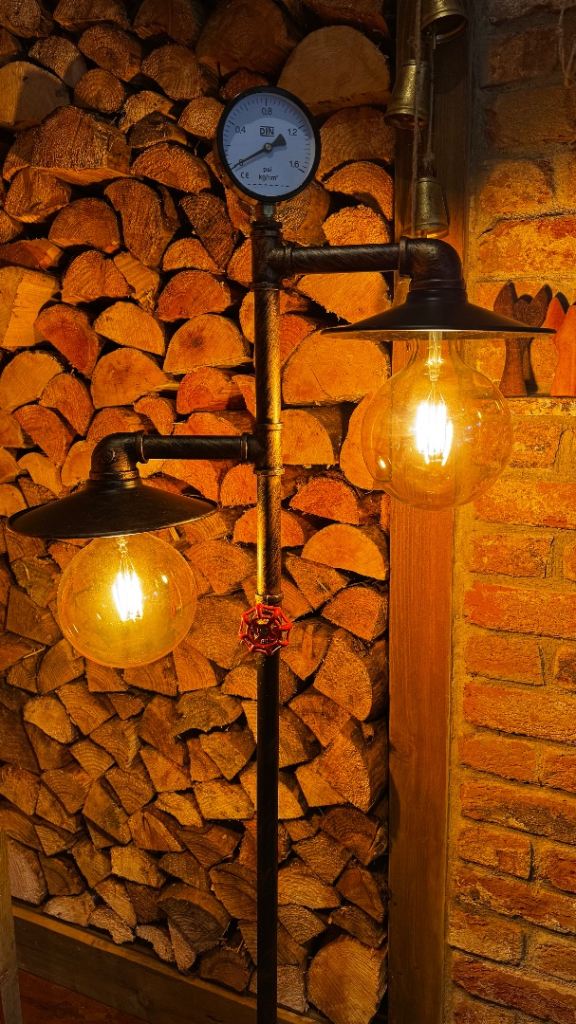 Industrial style floor lamp 