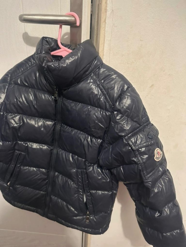 Moncler Kids Puffer Jacket – Navy Blue, Good Condition
