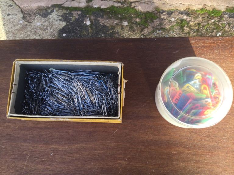 Office Staplers, Tape Dispensers, Scissors, Hole Punches, Filing Trays, Paper Clips.