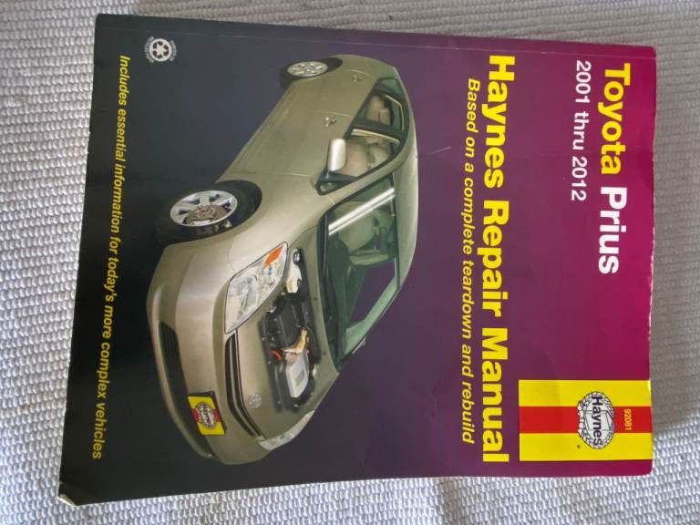 HAYNES TOYOTA PRIUS HYBRID REPAIR MANUAL