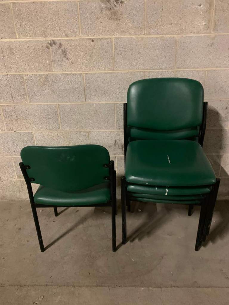 Wipeable stacking chairs (10 available) £10 each
