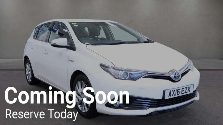 2016 Toyota Auris 1.8 VVT-h Business Edition CVT Euro 6 (s/s) 5dr HATCHBACK Petrol/Electric Hybri...