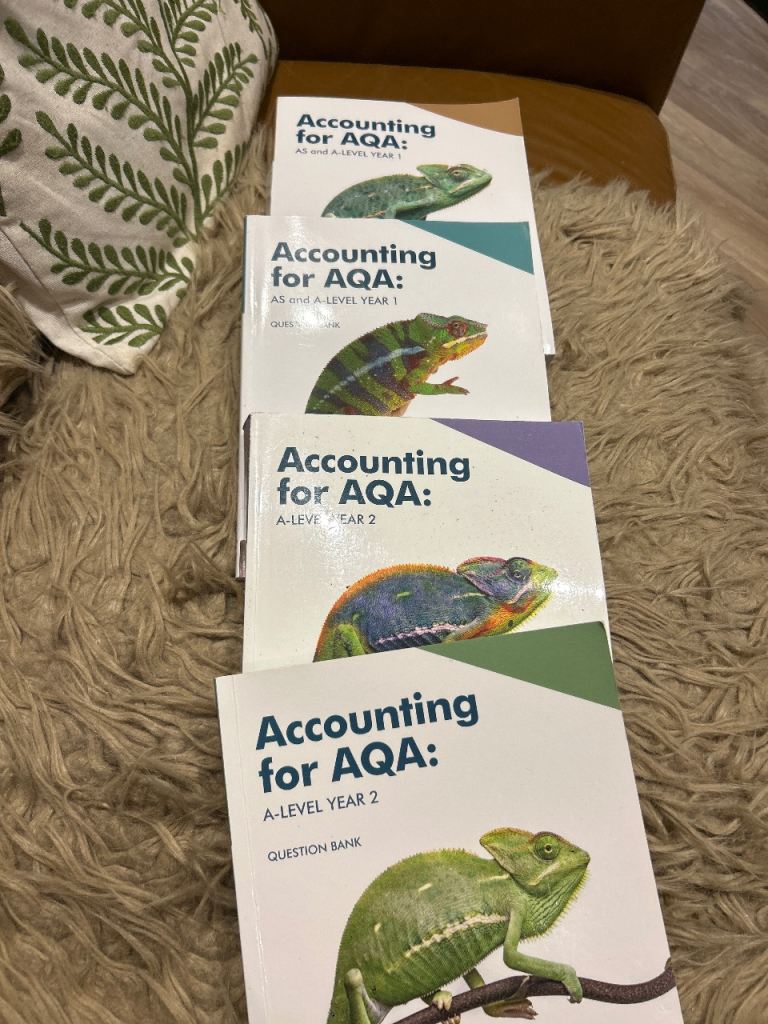 AQA Accounting books A Level year 1 / 2 / question banks 