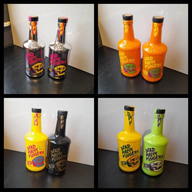 Empty Dead Man's Fingers Bottles