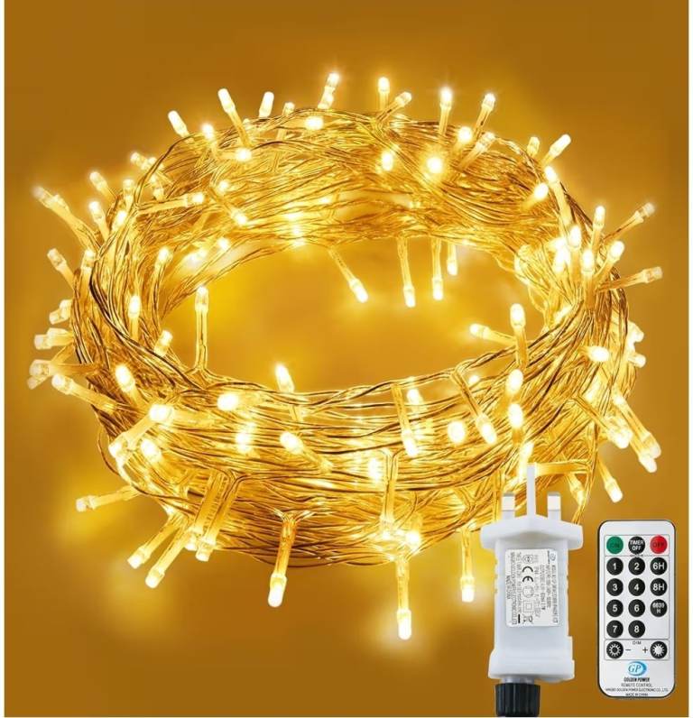 Fairy Lights Plug in Waterproof - Warm White 