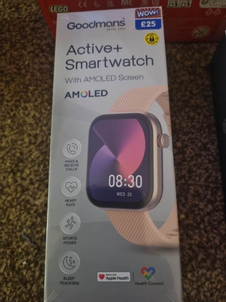 Goodmans Active+ Smartwatch - New, Sealed Box