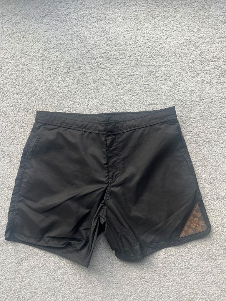 Louis Vuitton Signature Swim Shorts – Deep Brown, Size XL, NEW