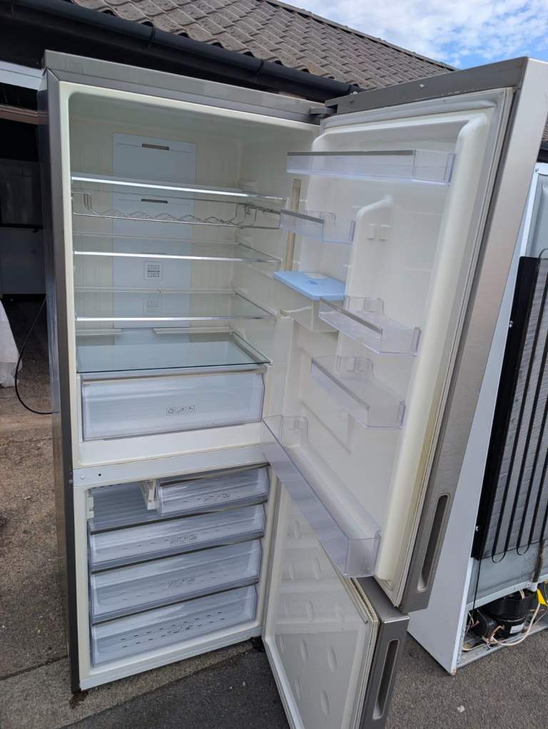 Xlarge Fridge Freezer - Silver used like new cheap price available included free delivery