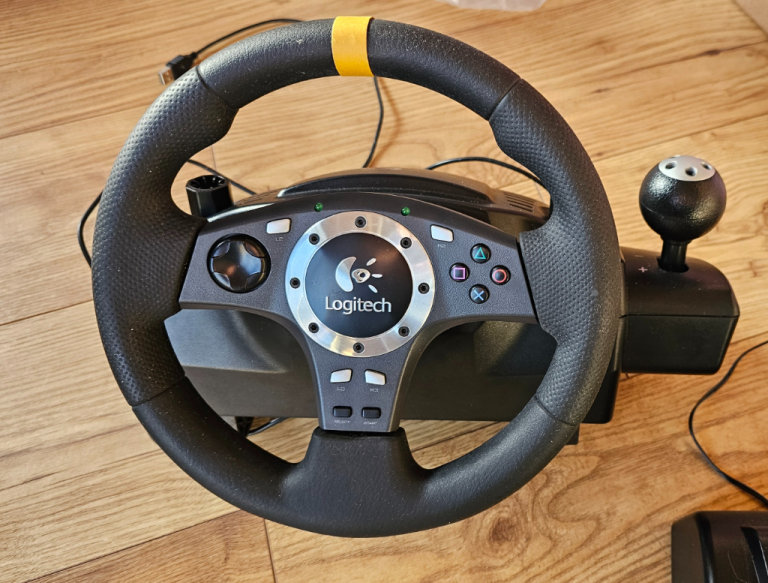 Logitech Driving Force Pro Wheel +  Gear stick+ Pedals for PC and PS3