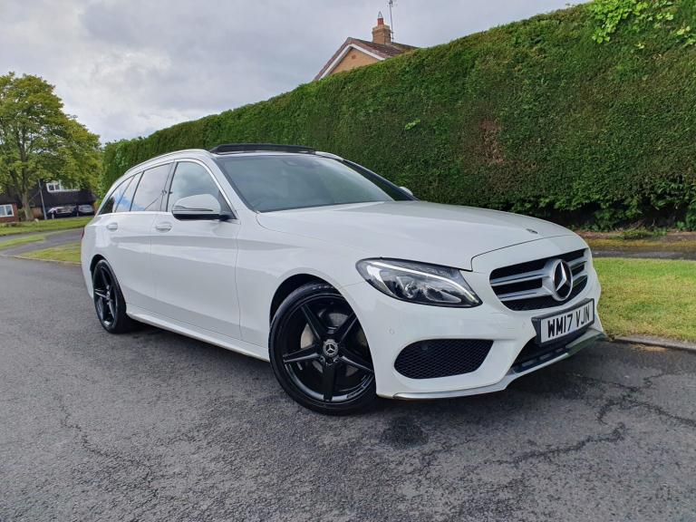 2017 MERCEDES-BENZ C CLASS 2.1 C220d AMG Line White Auto Diesel