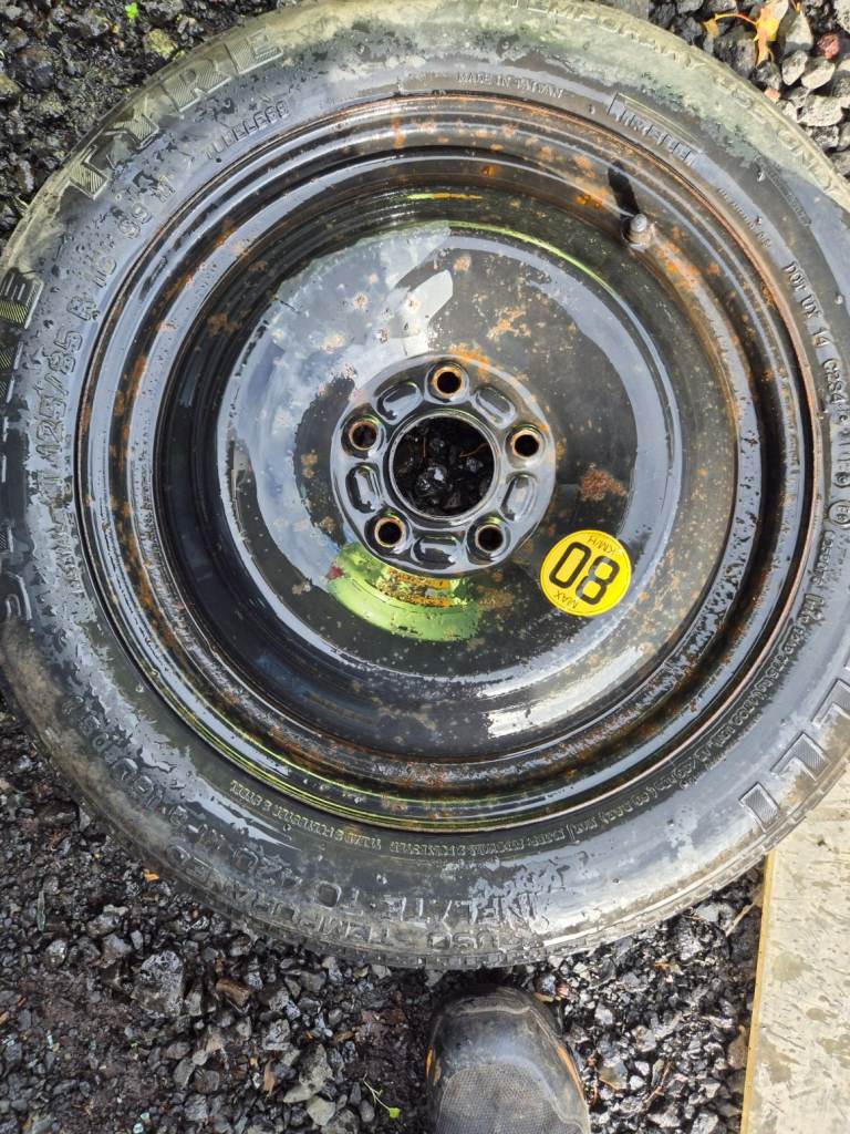 2012 FORD FUCUS SPARE WHEEL, SPACE SAVER 16 INCH, C-MAX ETC