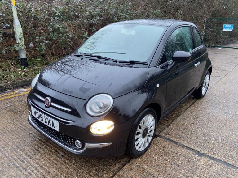 2018 Fiat 500 1.2 Lounge 3dr Black 63k Miles Years MOT Warranty HATCHBACK Petrol Manual