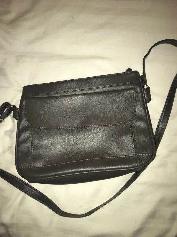 Grey shoulder bag, unused