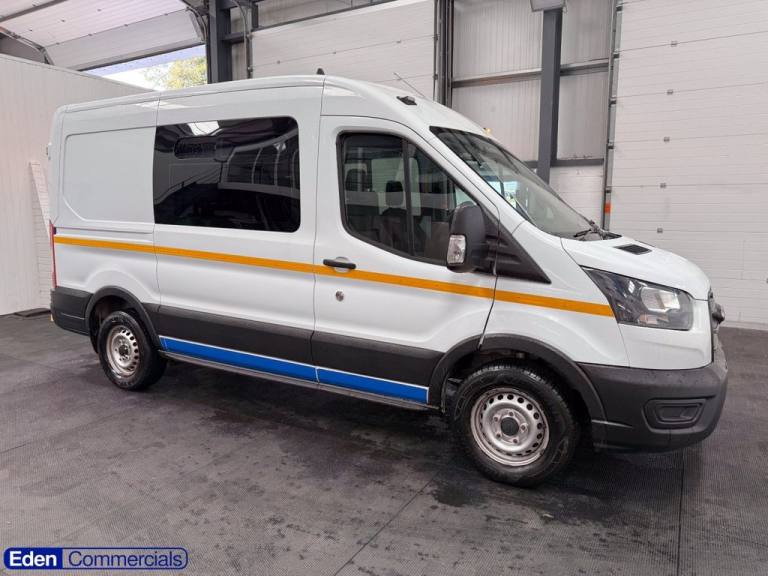 2021 21 FORD TRANSIT 2.0 350 ECOBLUE L2 H2 CREW WELFARE VAN MESS VAN 6 SEATER