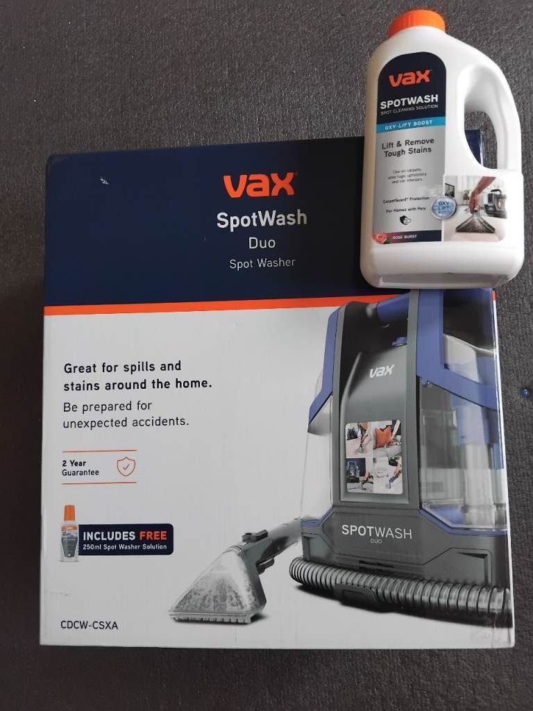 Vax SpotWash Duo Spot Washer – NEW with Solution
