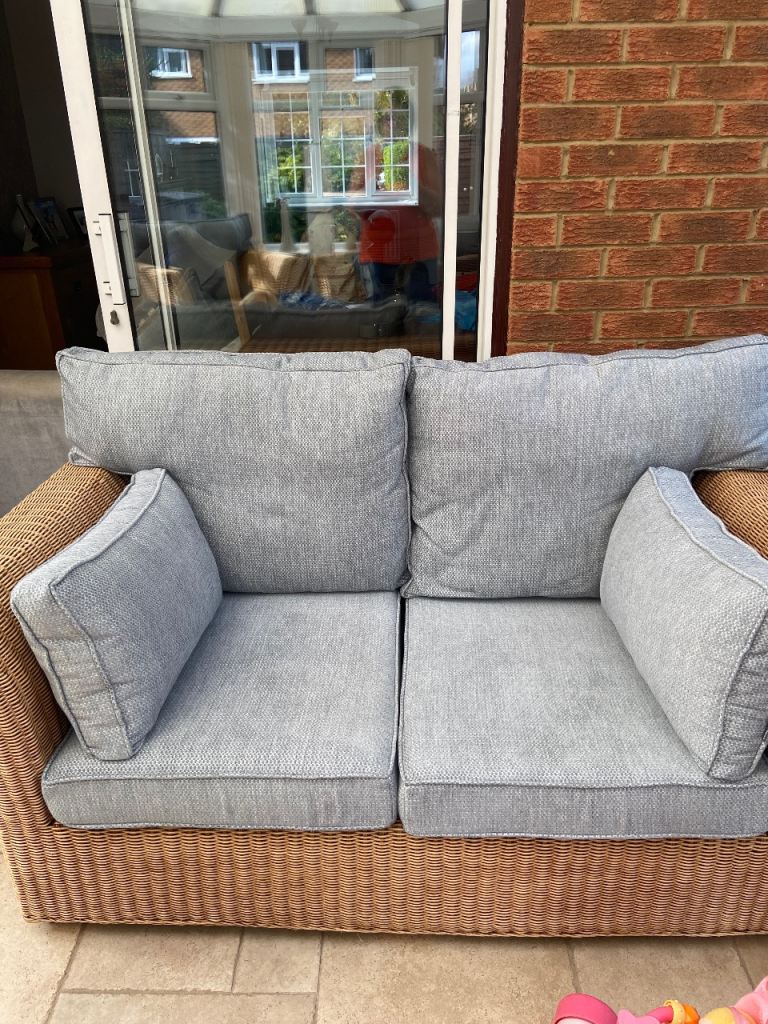 Brand new, made to measure 2 seater sofa & 2 chairs seat & back cushions
