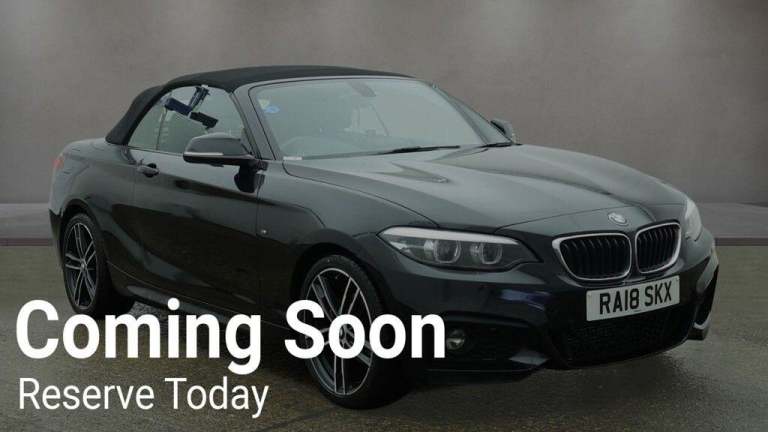 2018 BMW 2 Series 218d M Sport 2dr [Nav] Step Auto CONVERTIBLE DIESEL Automatic