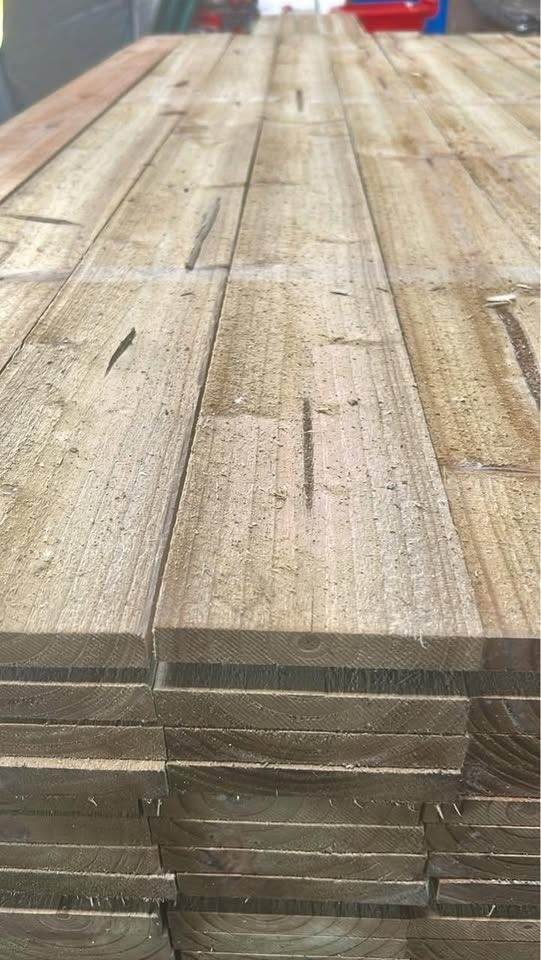 1.8m Treated Fence Timber paling Boards - Delivery Available