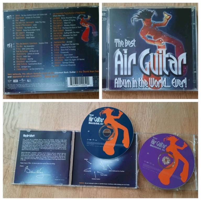 The Best Air Guitar Album In The World Ever 2CD Set 41 Great Tracks Booklet VGC