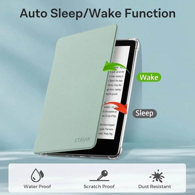 Amazon Kindle 6.8” 11th Gen 2021 COBAK Case Shockproof Smart Cover Agave Green