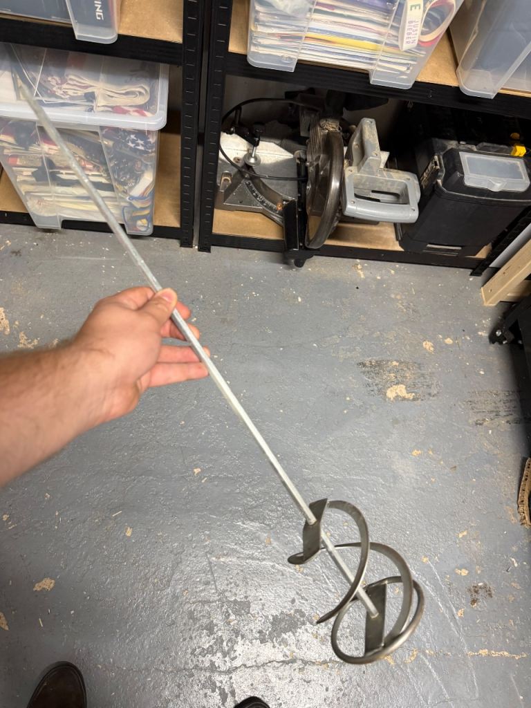 Paint and Mortar Mixer Paddle Attachment