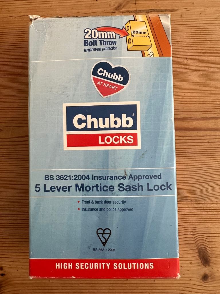 Brand New CHUBB 5 Lever Mortice Sash Lock