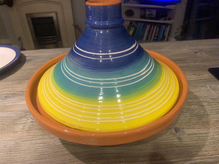 Colourful Ceramic Tagine Pot – Good Condition