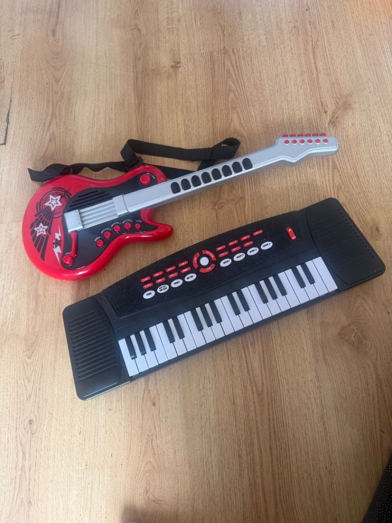Kids Musical Toy Set – Keyboard and Guitar