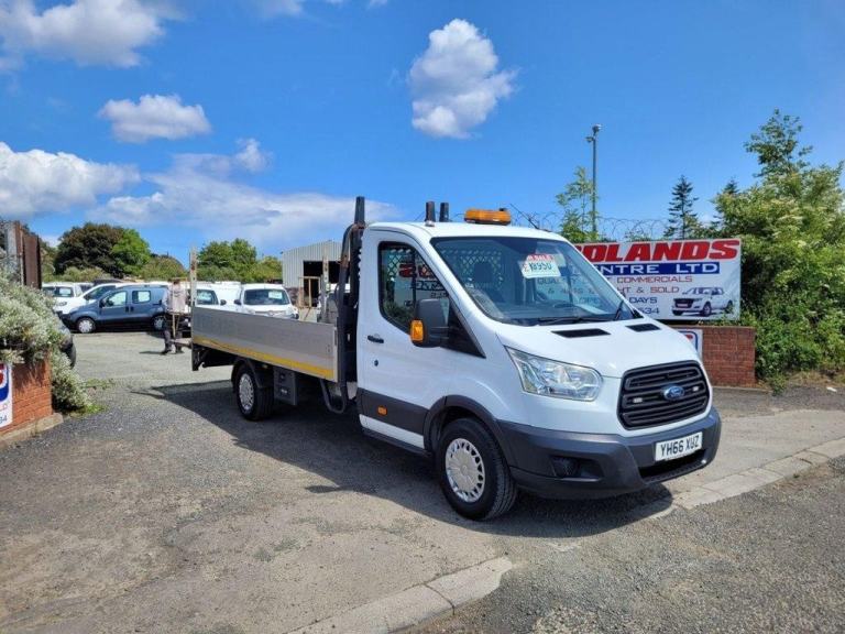 2016 ON 66 PLATE FORD TRANSIT 350 TDCI 125BHP RWD TRW LWB DROPSIDE PICKUP ULEZ