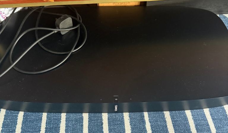 Sonos Sub, Playbase, and One Speakers with Stands: Full surround