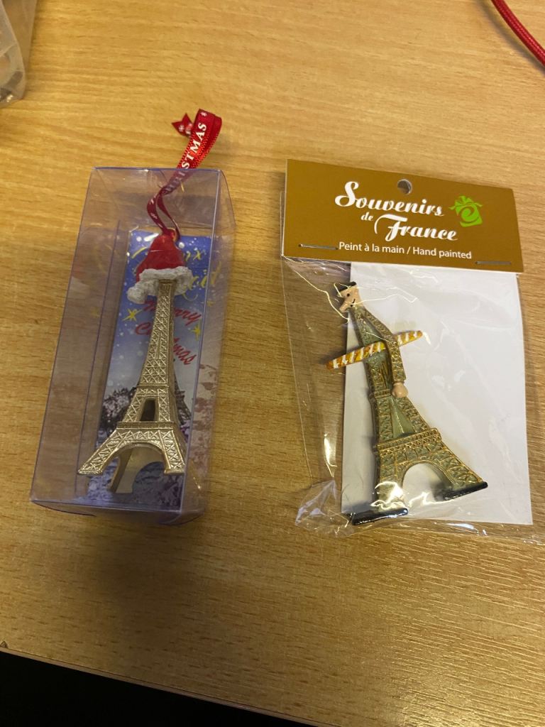 Eiffel Tower Souvenirs – New, Hand-Painted