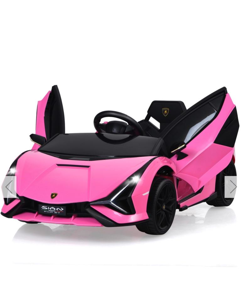 Pink Lamborghini Sian Ride-On Car for Kids – Brand New