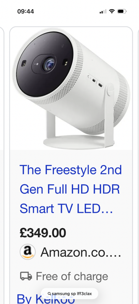 Samsung SP-LFF3CLAX projector 