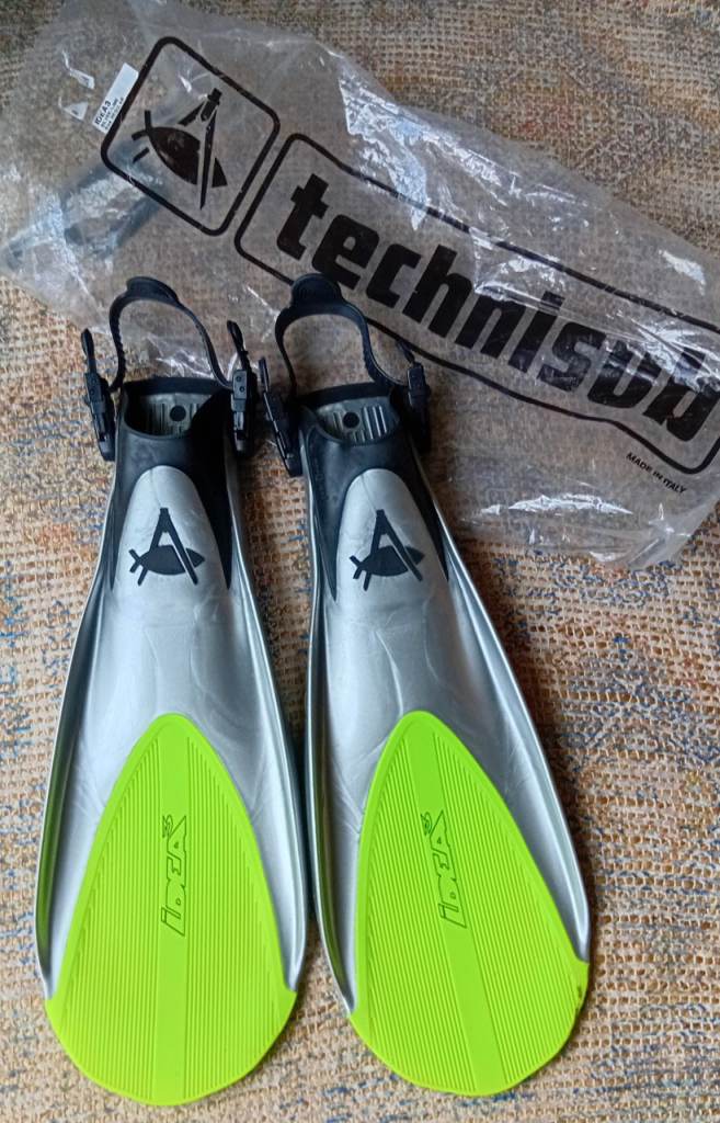 Technisub Idea3 Fins in Silver & Lime