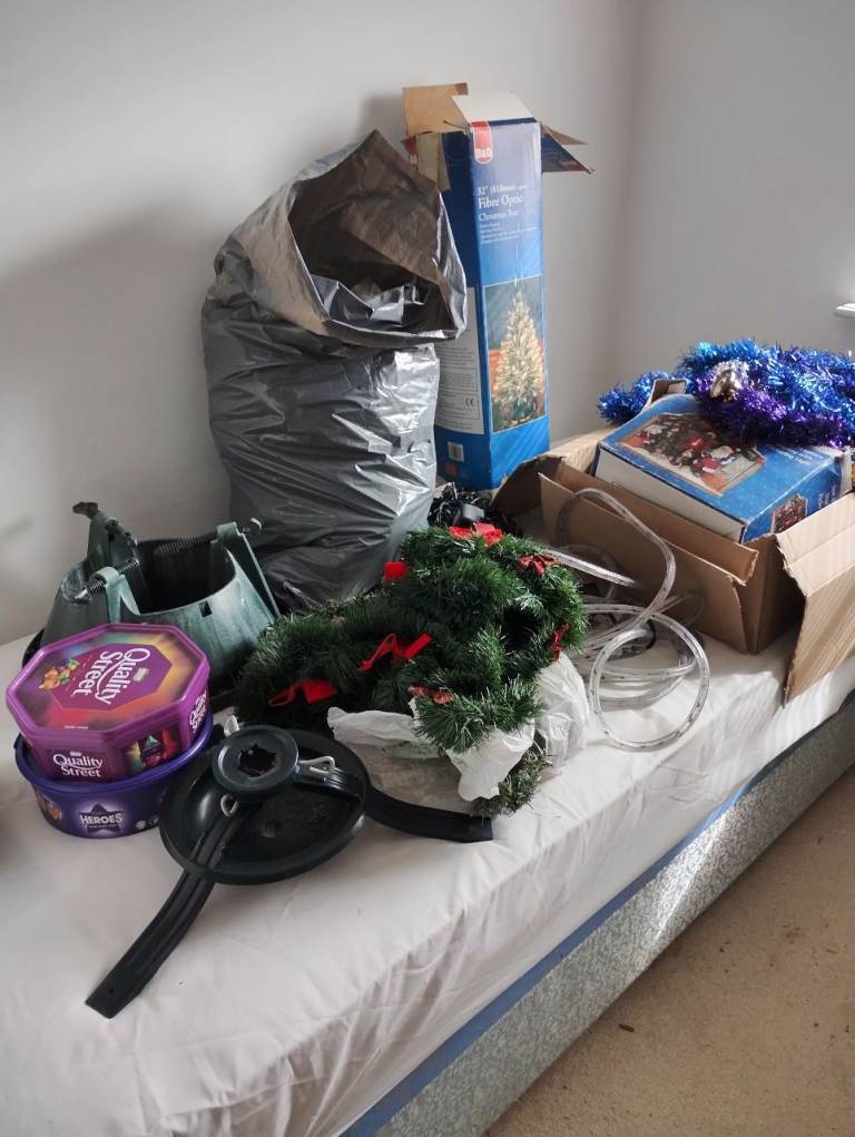 Variety of Christmas decorations 