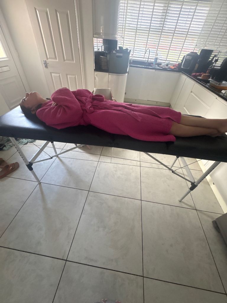 Portable Massage Table - Black, Good Condition