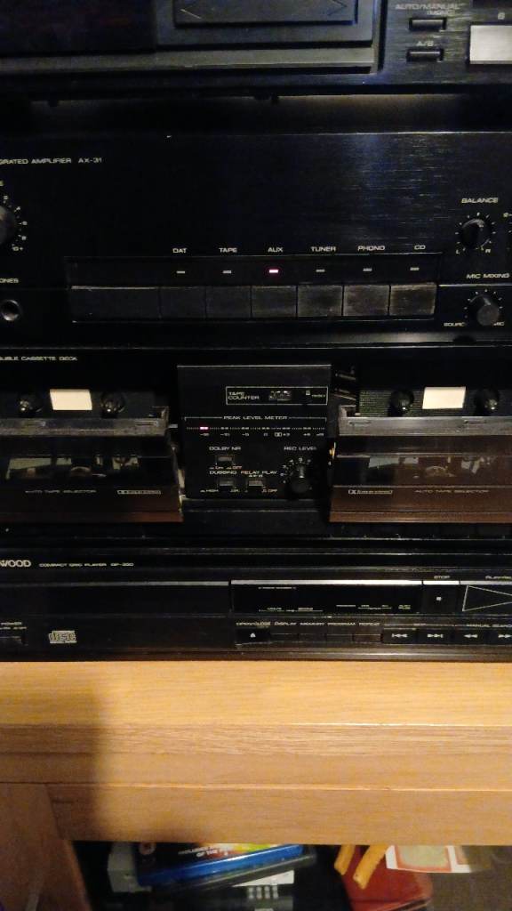 Kenwood cd tape deck.
