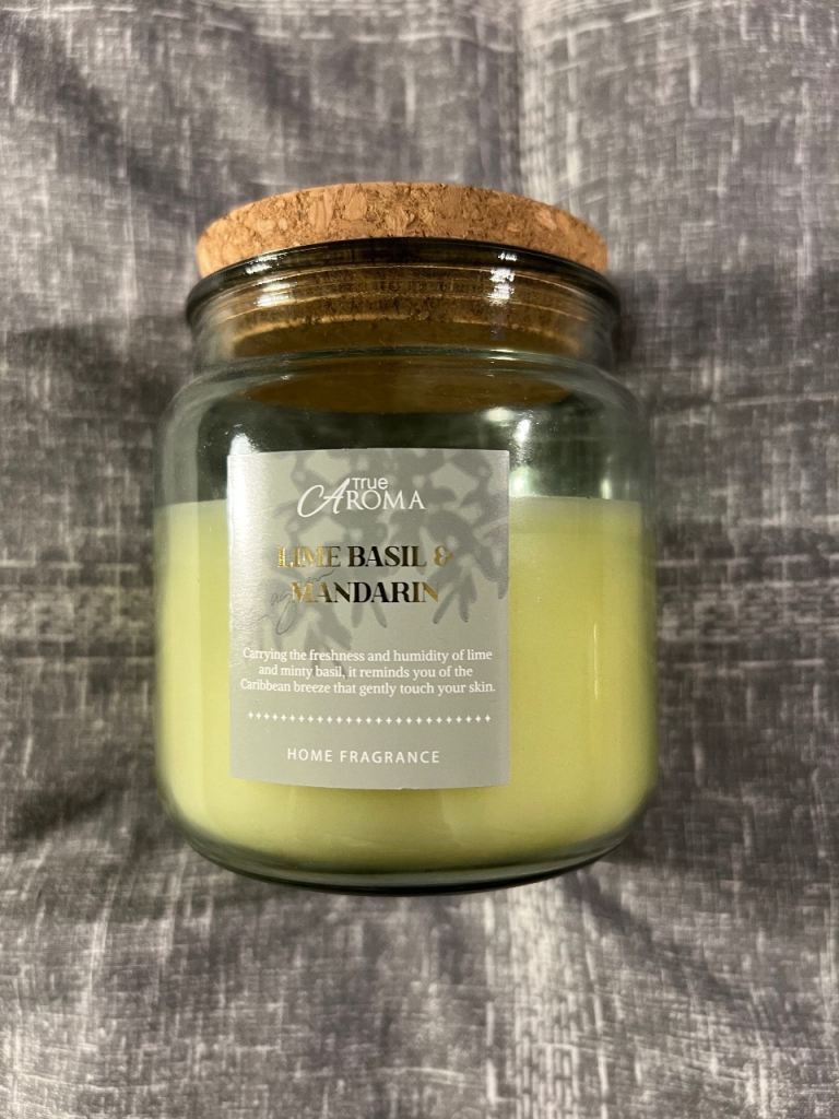 Lime basil and mandarin 270g candle