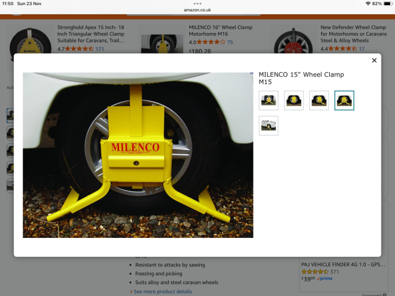 Milenco wheel clamp