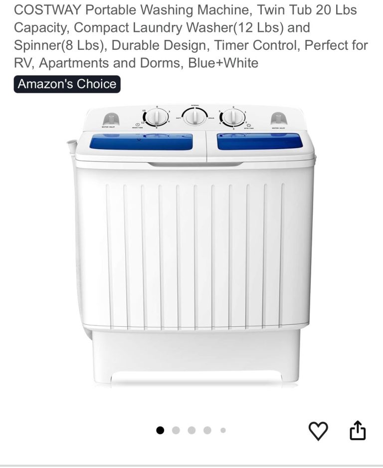 New 20lb twin tub washer